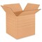 100 Pack Heavy Duty Multi Depth Cardboard Boxes for Storage Moving and Shipping 8 x 8 x 8 Inch